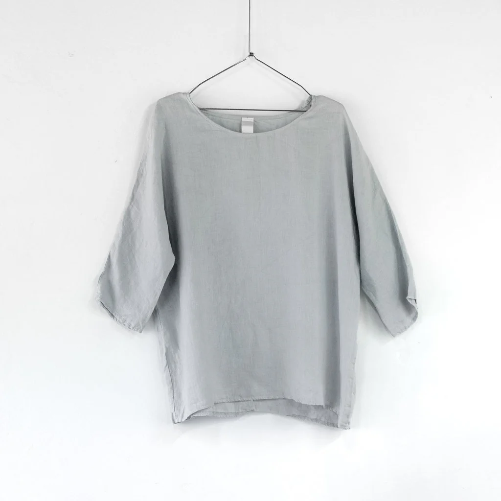 Loose linen 3/4 sleeve top - Image 13