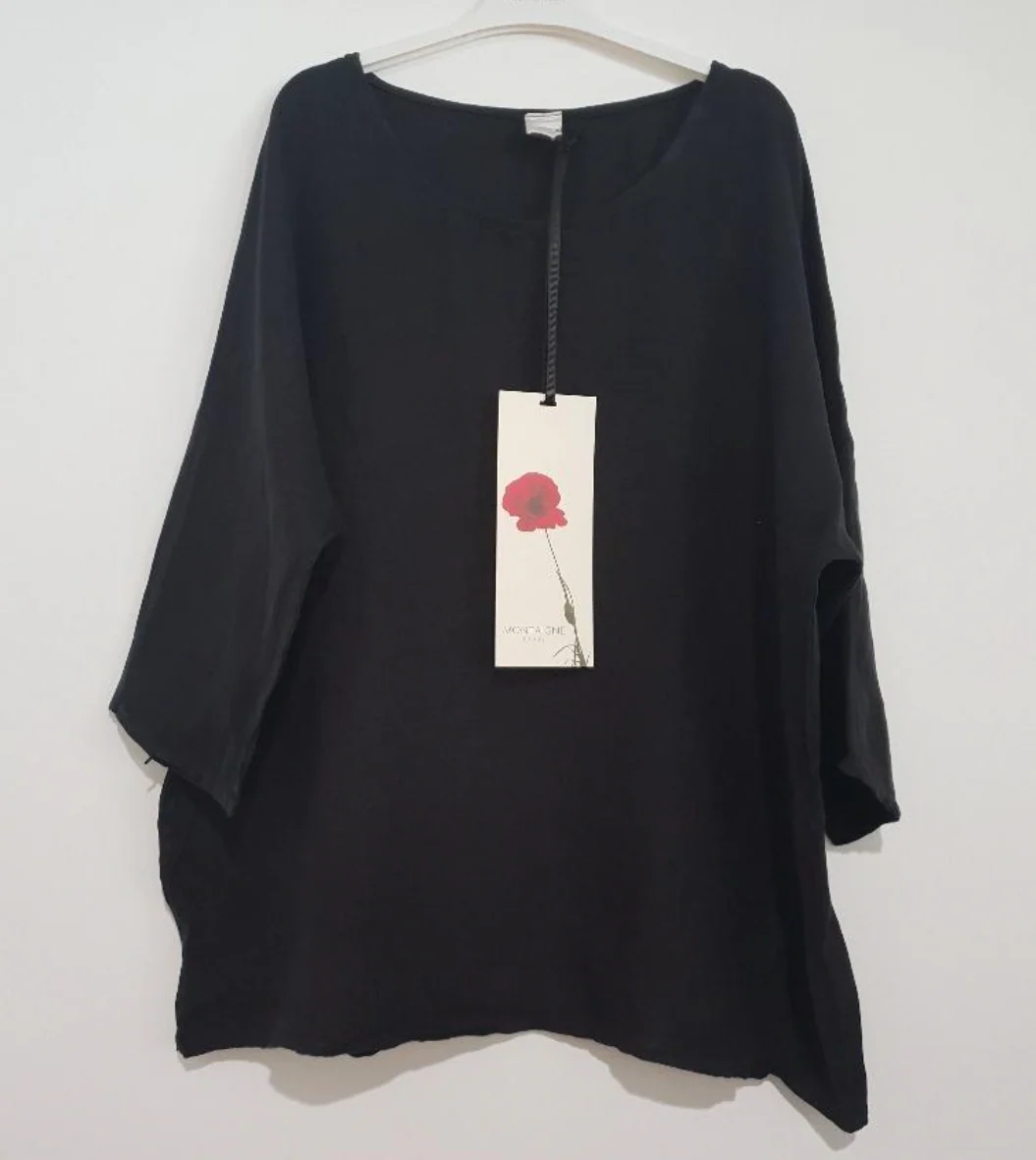 Loose linen 3/4 sleeve top - Image 6