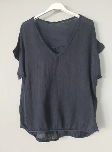 Plain Italian Linen Tee - Siena - Image 11