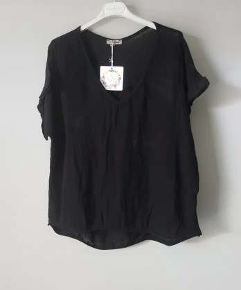 Plain Italian Linen Tee - Siena - Image 13