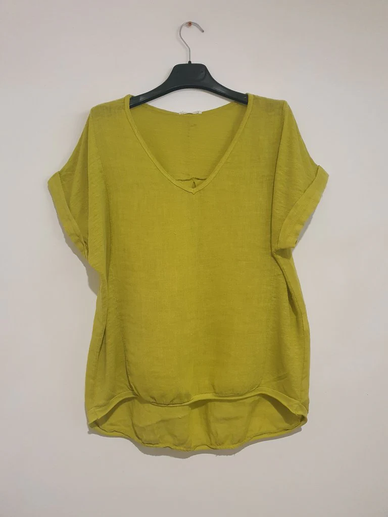 Plain Italian Linen Tee - Siena - Image 25