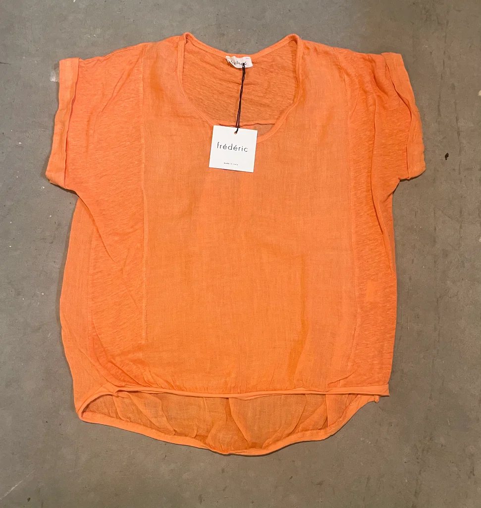 Plain Italian Linen Tee - Siena - Image 32