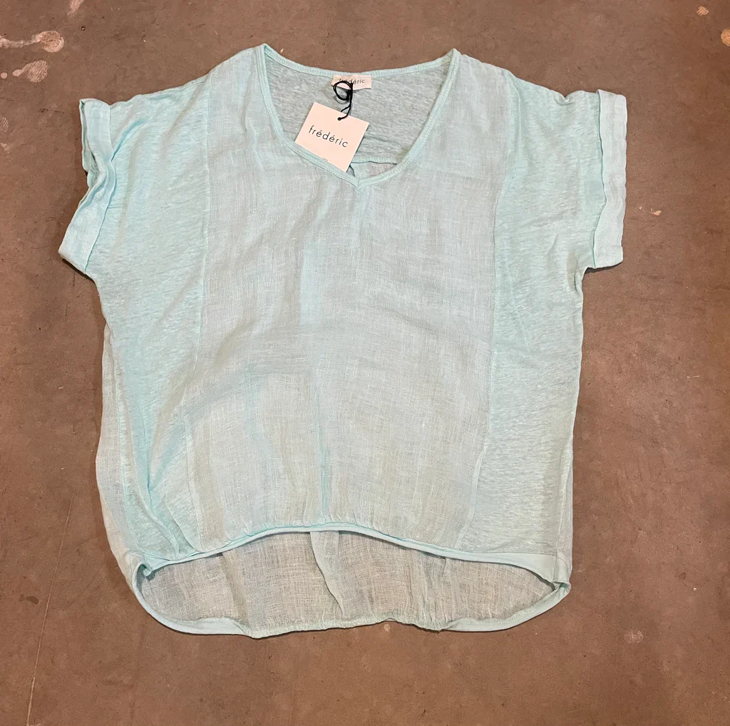 Plain Italian Linen Tee - Siena - Image 33
