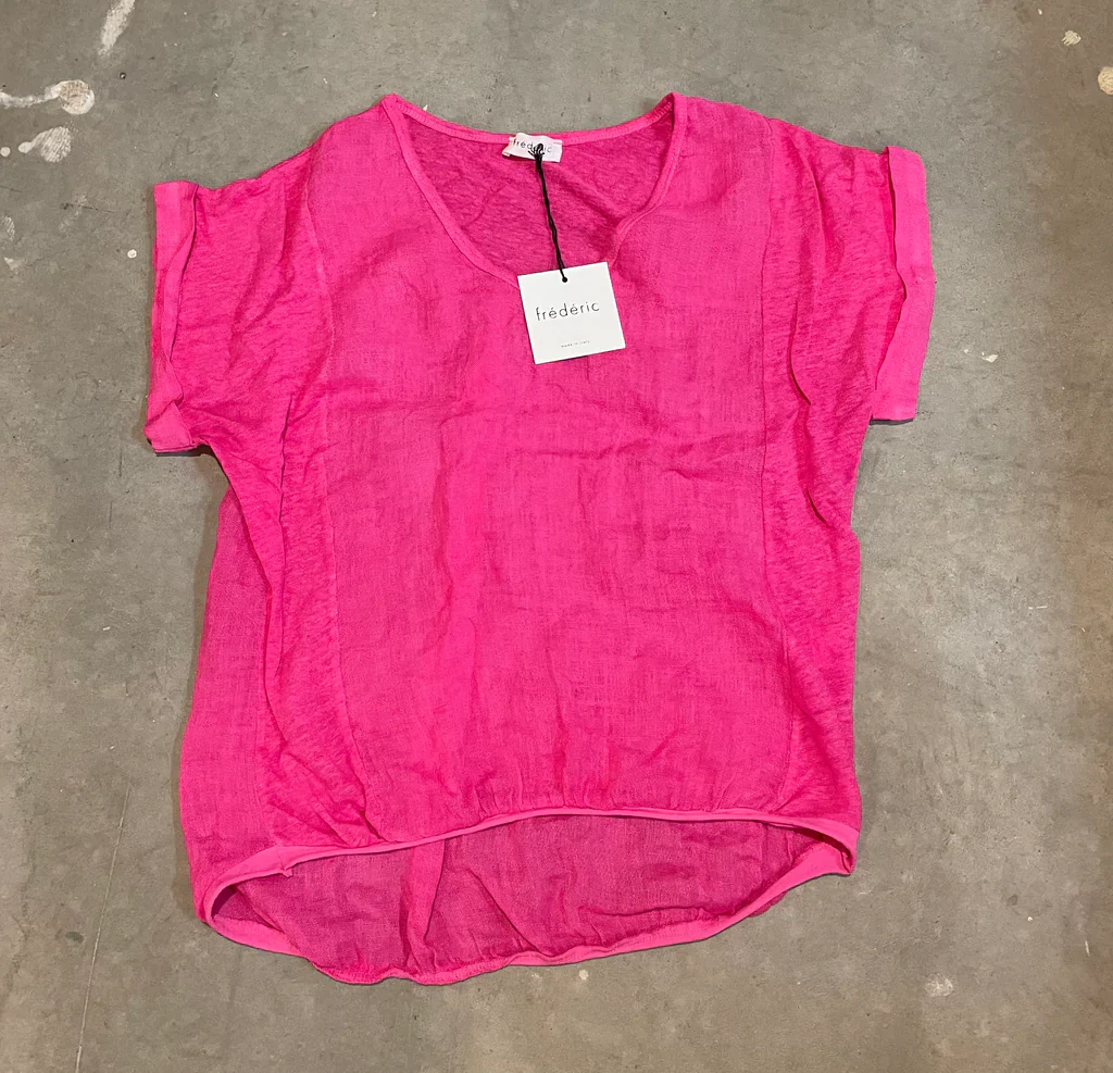 Plain Italian Linen Tee - Siena - Image 34