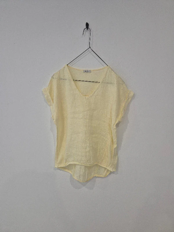 Plain Italian Linen Tee - Siena - Image 40