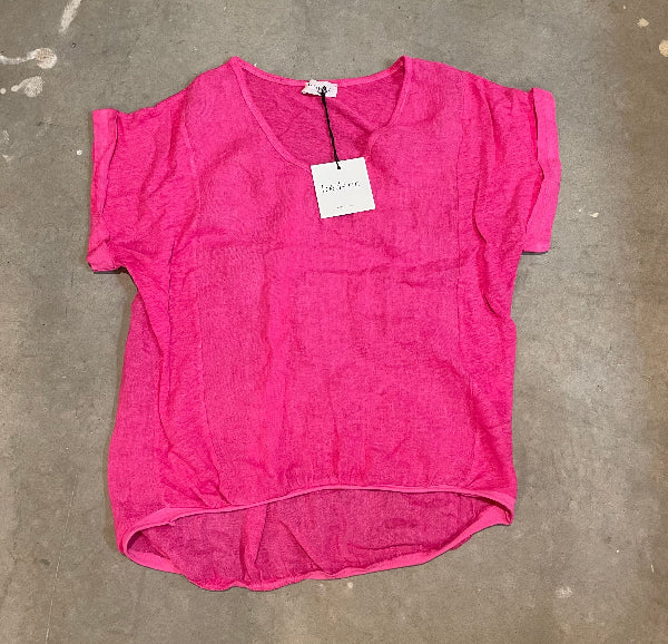 Plain Italian Linen Tee - Siena - Image 41